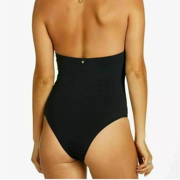 Raisins Lace Up Halter One Piece Swimsuit - Picture 2 of 4